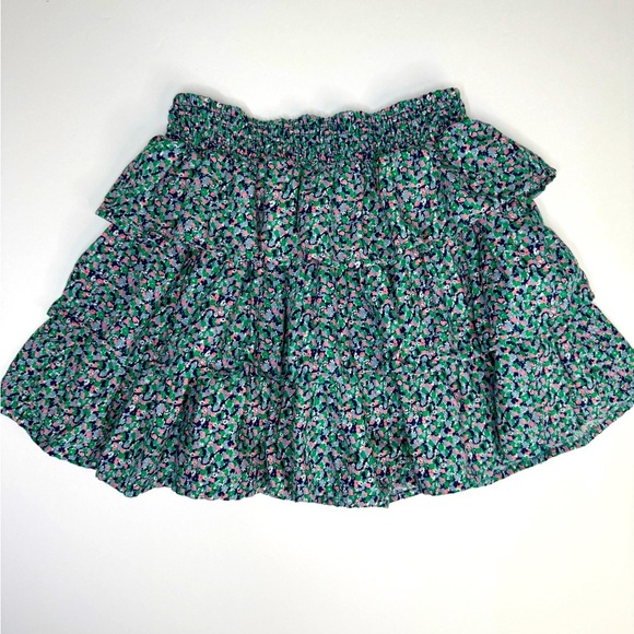 Mini Boden Tiered Pebble Blue Micro Flower Skirt Size 11-12Y - Picture 4 of 4
